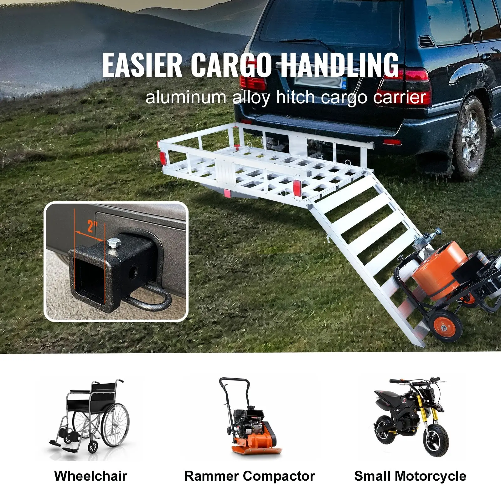 50 X 29.5 X 8.7 Inch Hitch Car - đánh giá và giá Cargo Rack Aluminum