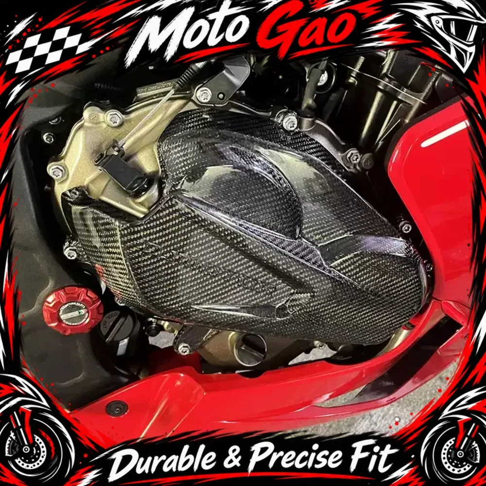 【Precise Fit】FOR QJMOTOR SRK800RR Modification: High-Quality Carbon Fiber Engine Protector Accessories