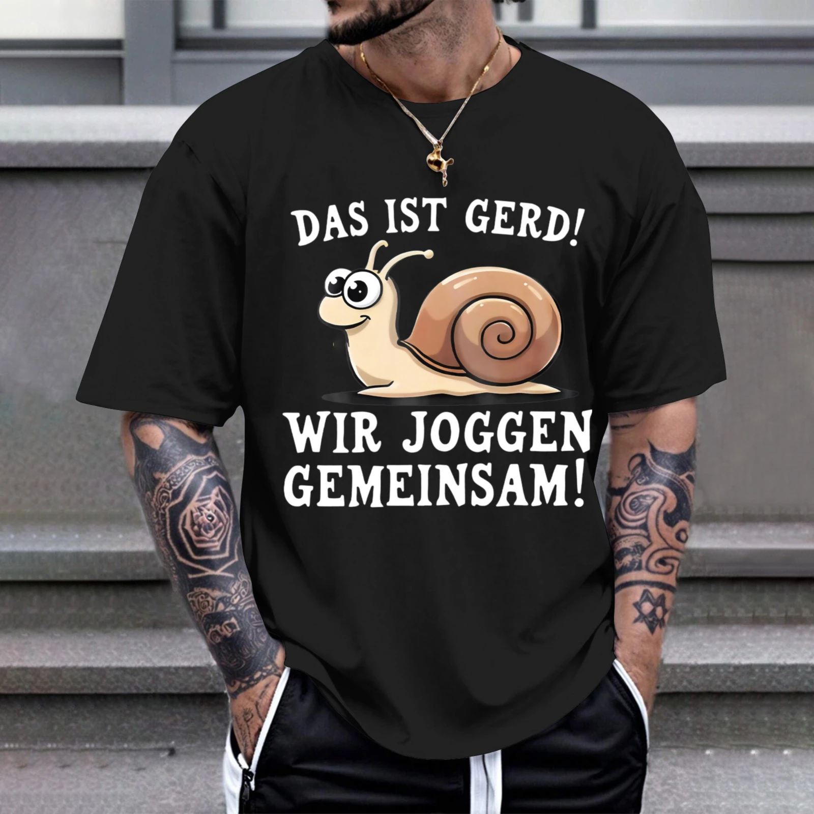 Herren-T-Shirt „Das Ist Gerd Wir Joggen Gemeinsam“ – perfekt für Freizeitkleidung, Partys und Karneval-Outfits