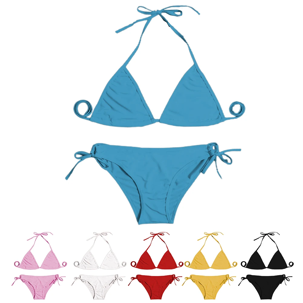 

Women Thong Bikini Set Sexy Lounge Breathable Women's Swimsuit 2025 Bandage Style Brazilian Swimwear Summer Comfortable Calcinha