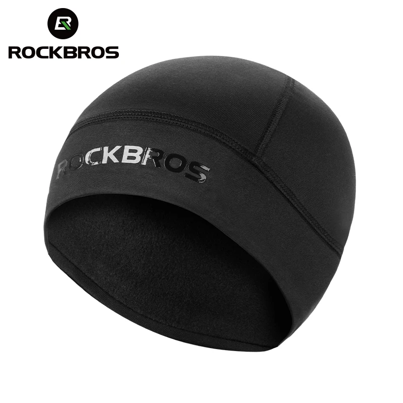 ROCKBROS Cycling Cap For Winter Men Woman Windproof Warm Thermal Fleece Hat Headwear Bike Running Skiing Motocycle Accessories