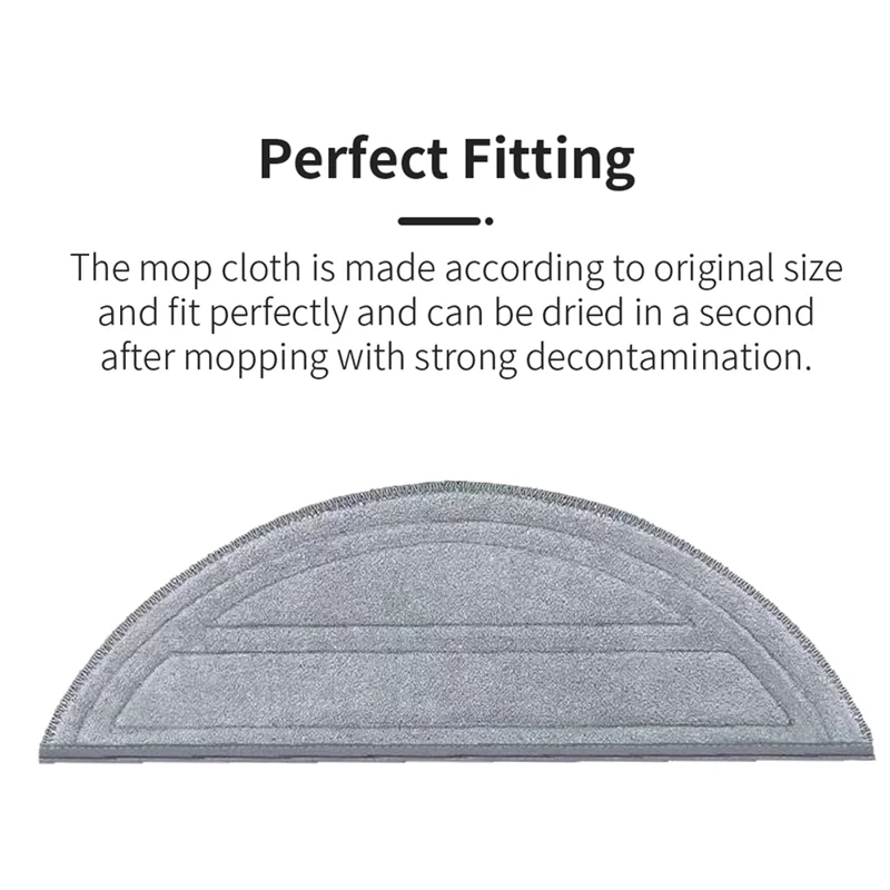 

AC93-Mop Pads Replacement For Roborock Saros 10 / G30 Robot Vacuum Cleaner Reusable Washable Mopping Cloth Accessories