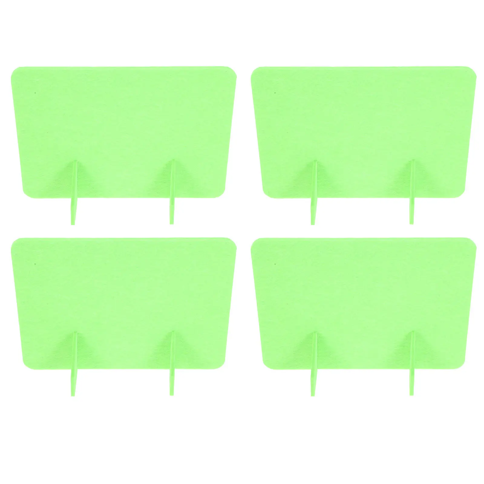 4Pcs Desktop Privacy Divider Panel Felt Fabric Desk Partition Screen for Workstation Study Carrel Boards Testing Privacy Shield