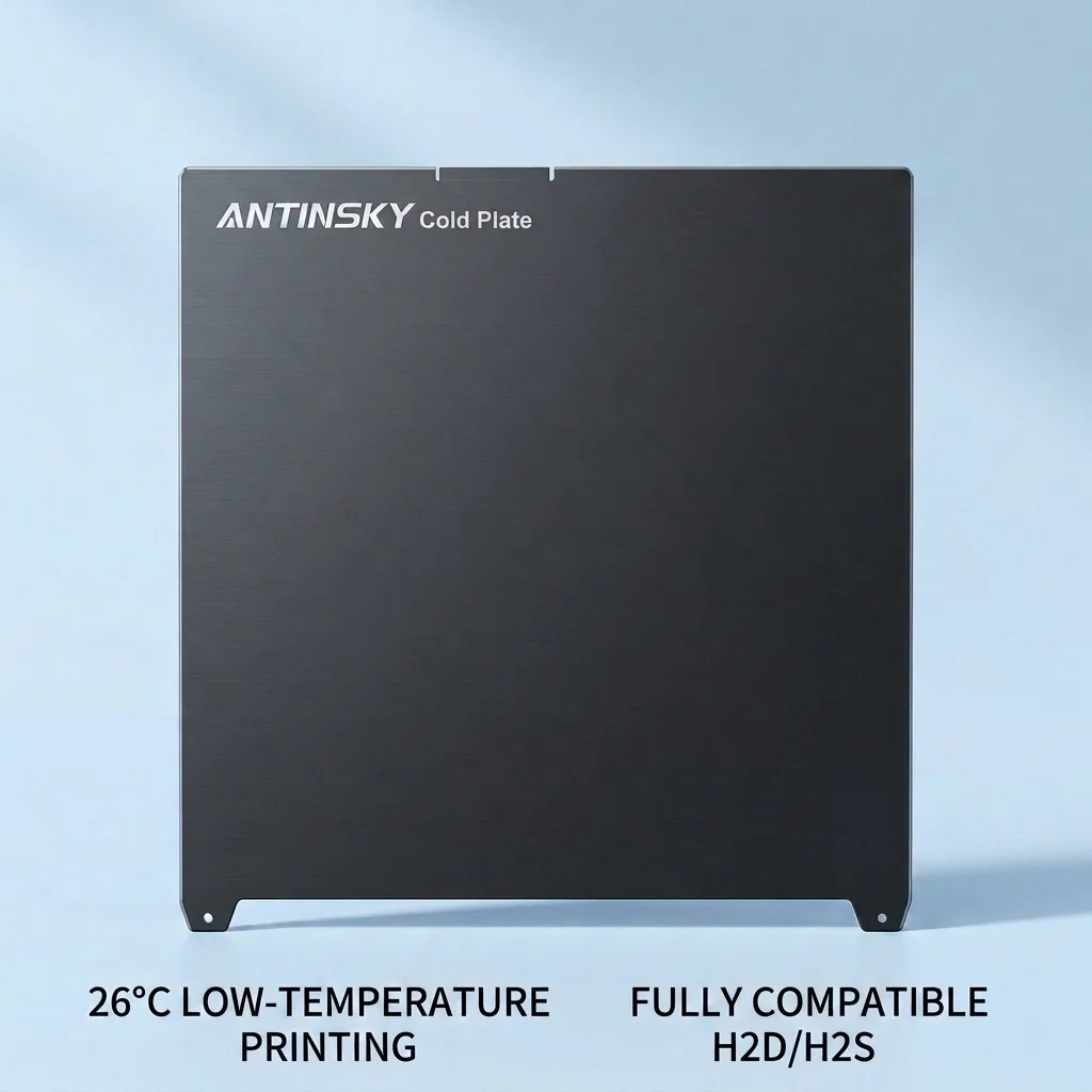 Antinsky H2D Cold PeelI Surface Adhesion Compatible with Bambu Lab H2D 3D Printer Spaghetti Detection Reliable