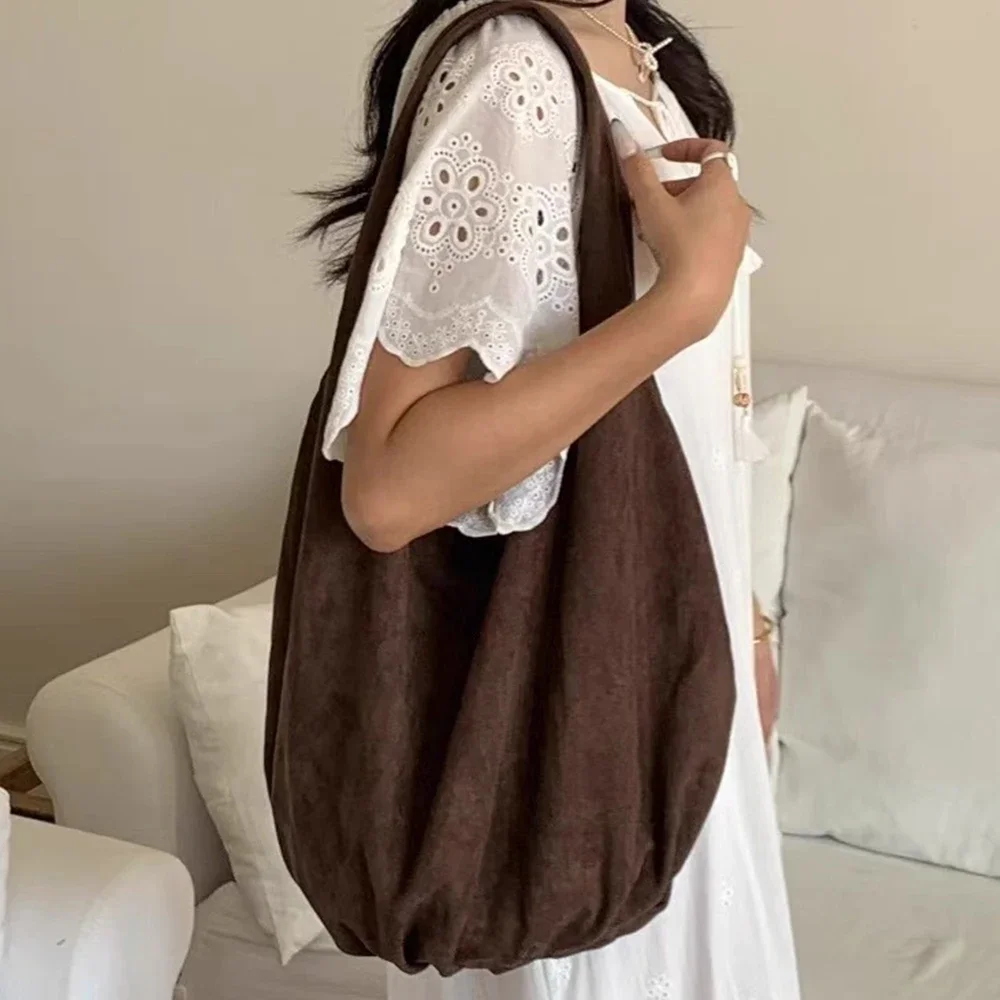 الرجعية الفانيلا الأفاق حمل الحقائب للنساء خمر المخملية حقيبة كتف لينة المتسوق المحافظ وحقائب اليد سعة كبيرة حقيبة نسائية