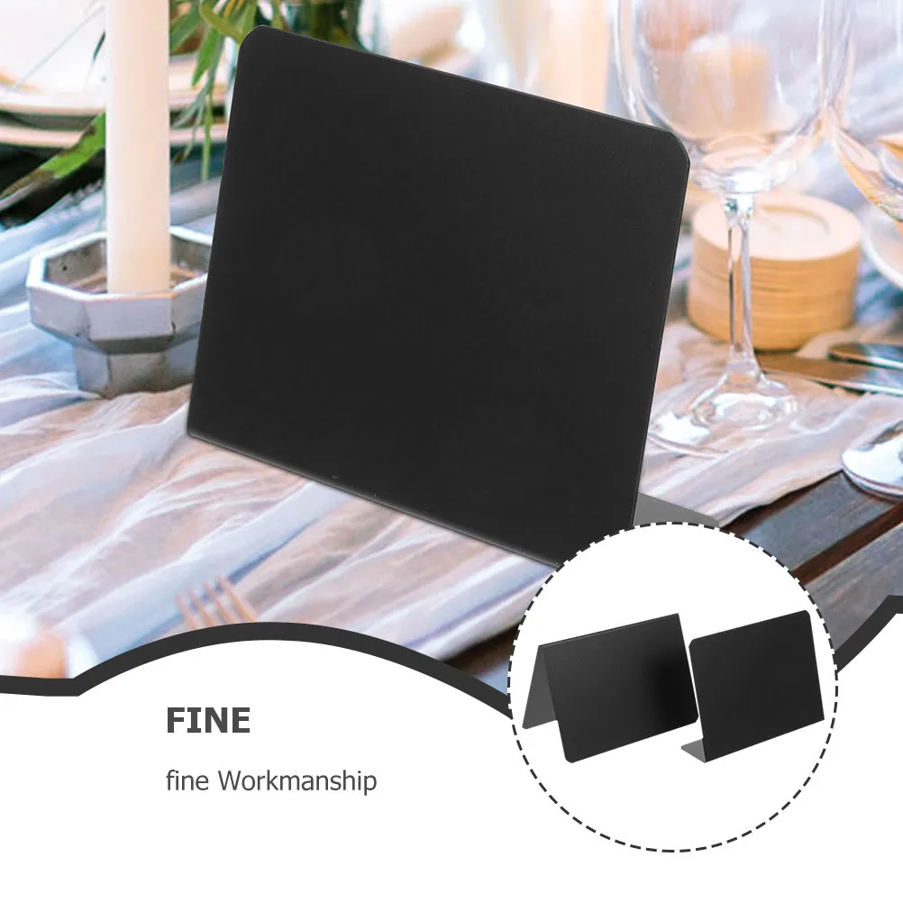 

12Pcs Small Chalkboard Signs Erasable Message Board for Table Top Food Labels Party Decor and Office Notices Standing Memo Board