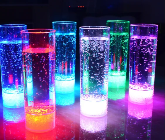 Pour Water Sensor LED Luminous Colorful Cups, Drink Cups, Banquet Atmosphere Decoration Props