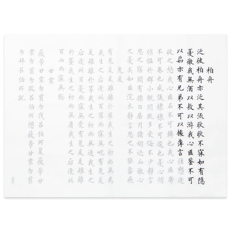 

Chinese Regular Script Calligraphie Xuan Paper Copybook Book of Songs Calligraphy Copybook Thicken Xuan Paper Copybooks Quaderno