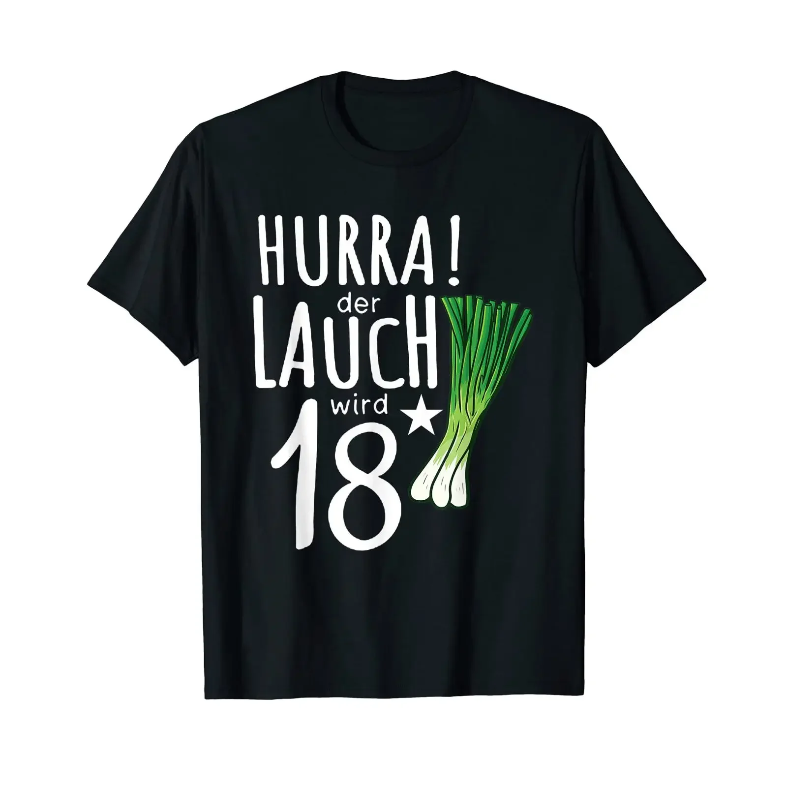Fun T Shirt with Hooray Leek is turning 18 Idea Legendary Party vintage Washed homme graphic Stretched Unisex Breathable