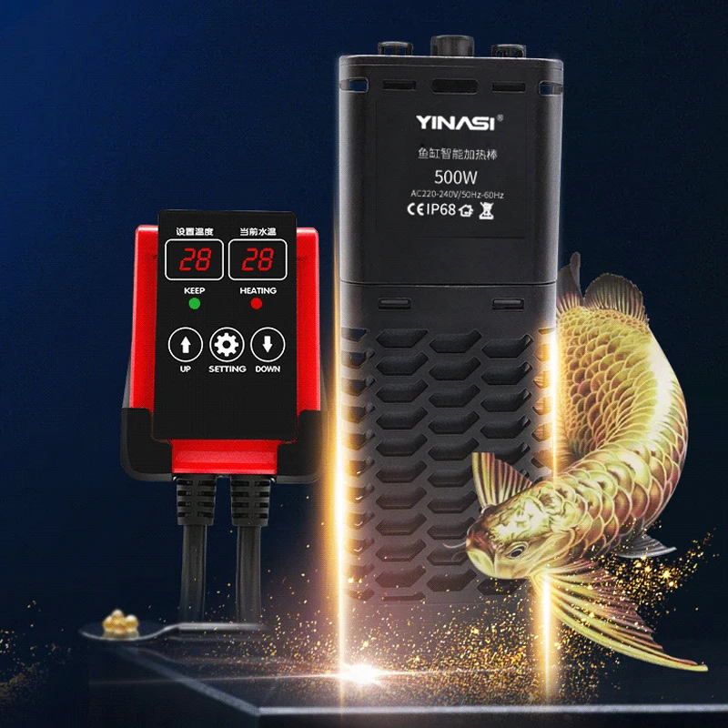 Fish Tank Heater 1200W Aquarium Temperature Controller LED Digital Display Heating Rod Constant Temperature Accessories