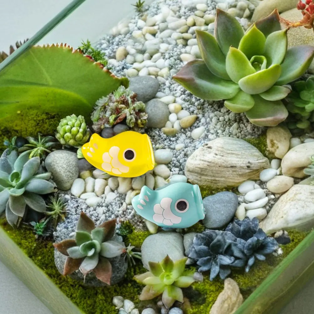 10개 미니 일본 잉어 장식 발광 미니어처 조경 조각 인형집 서재 사무실 발광 분재 요정 정원용