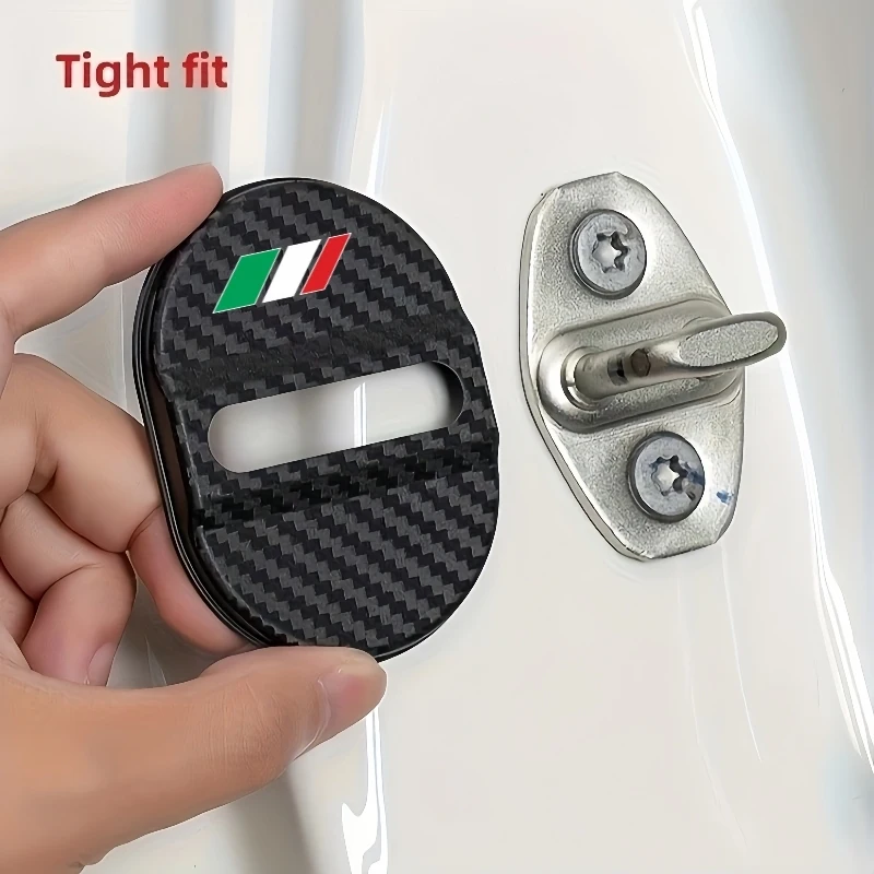 Green, white and red 3-color car door lock protection cover, shock absorption and noise reduction sound insulation patch