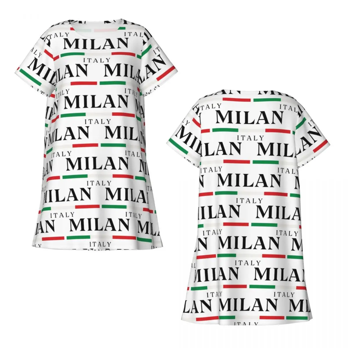 

Custom Italia Short Sleeves Nightdress For Sleeping Sleepshirts Women Short Sleeve Nightgowns Soft Pajama Dress