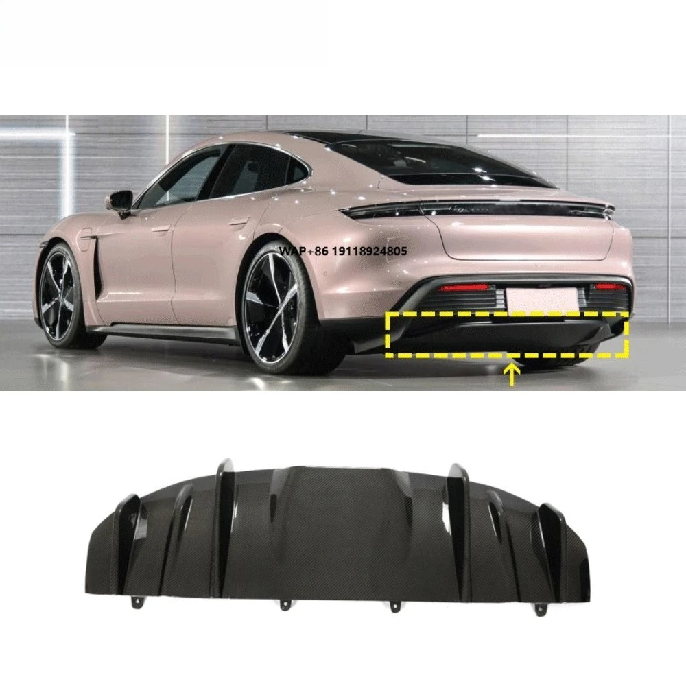 

Dry Carbon Fiber Rear Diffuser for Taycan 9J1 Sedan 4-Door 2019-2021