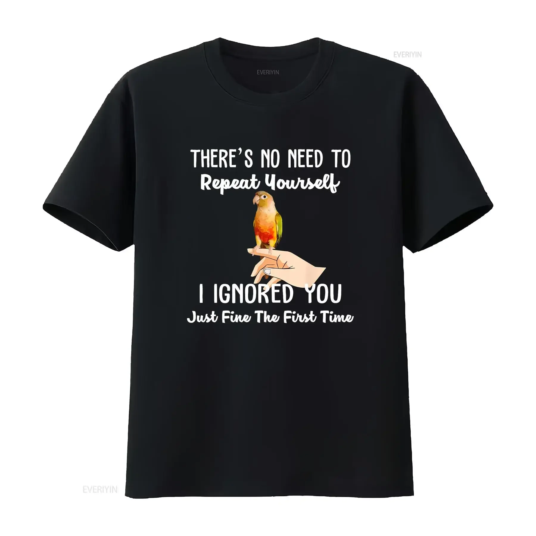 NOUVEAU LIMITÉ Je vous ignoré Conure Meilleure idée T Shirt S 3XL vintage Lavé Doux étiré Vêtements de créateurs polyvalents Légèrement
