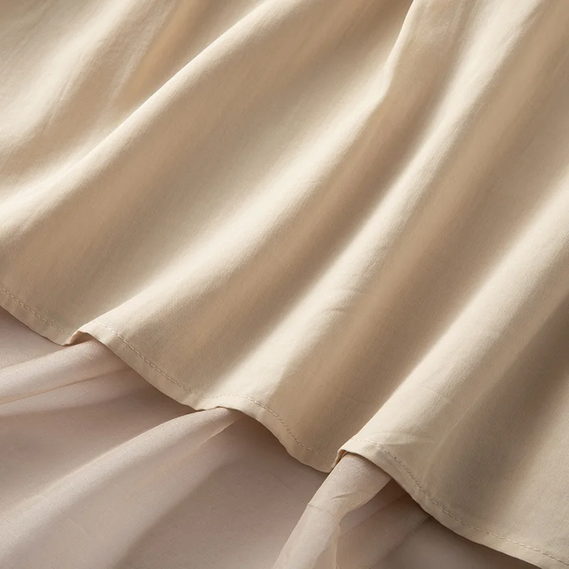 Winsleter-damska 100% prawdziwy jedwab elegancka sukienka, O Neck 3/4 rękaw frezowanie, francuskie eleganckie sukienki wróżkowe, 2025 lato D54723CC