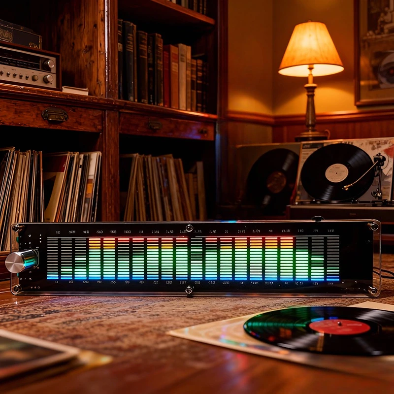 Multi-mode DSP LED Music Spectrum Level Light  Equalizer EQ Voice Pickup Car Lighting Atmosphere Light