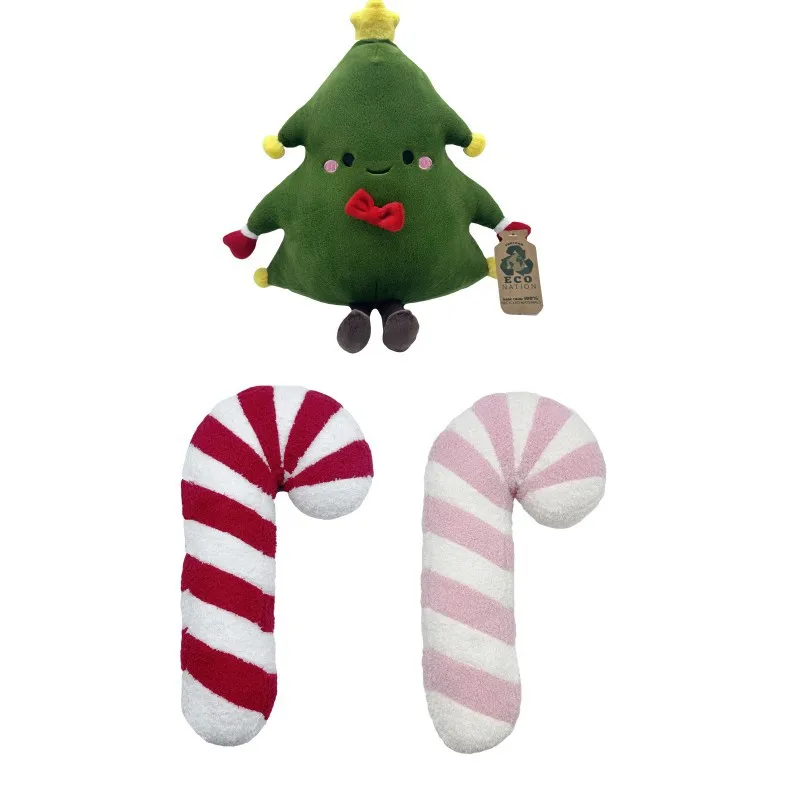 New Candy Cane Cute Christmas Cane Pillow Toy Eco Friendly Material Christmas Tree Christmas Interior Decoration Gift Doll