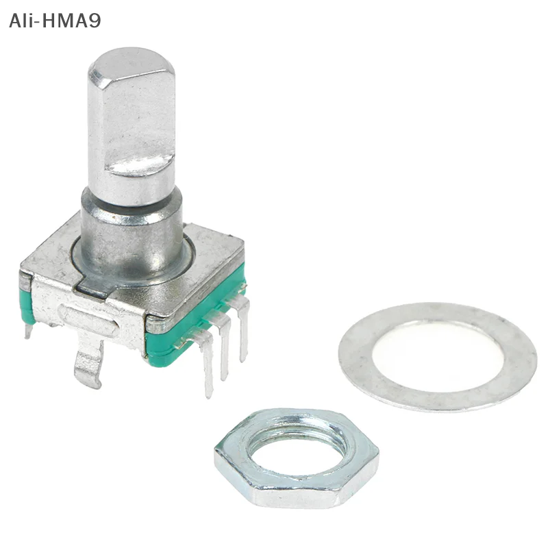 HMA9-1PC EC11 Thin Rotary Encoder with Switch 30 Positioning 15 Pulse 15mm Half-axis