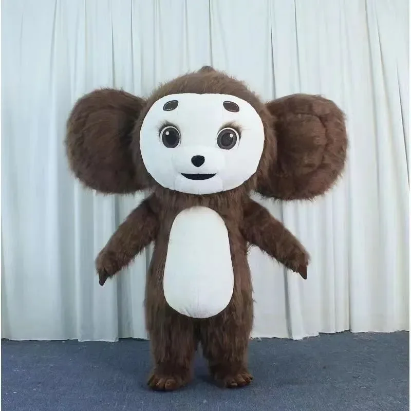 Russia Gonfiato Cheburashka Costume Bella Gonfiabile Cheburashka Mascotte Cosplay Grandi Orecchie Scimmia Costume Senza Batteria