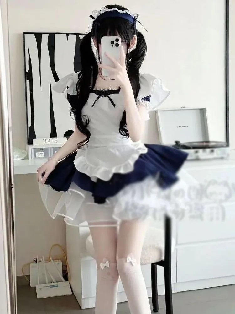 Pure lust cute angel maid apron uniform cosplay sexy Japanese maid costume view 6