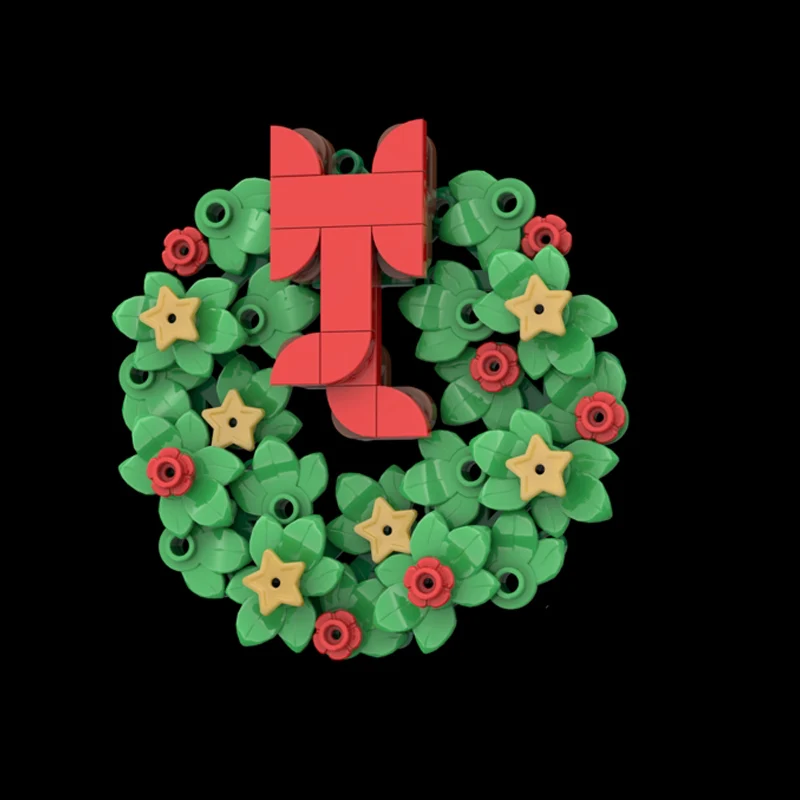 Creators Animal Series Model MOC Building Bricks Christmas Wreath Modular Technology Gifts Holiday Assemble Children Toys Suit
