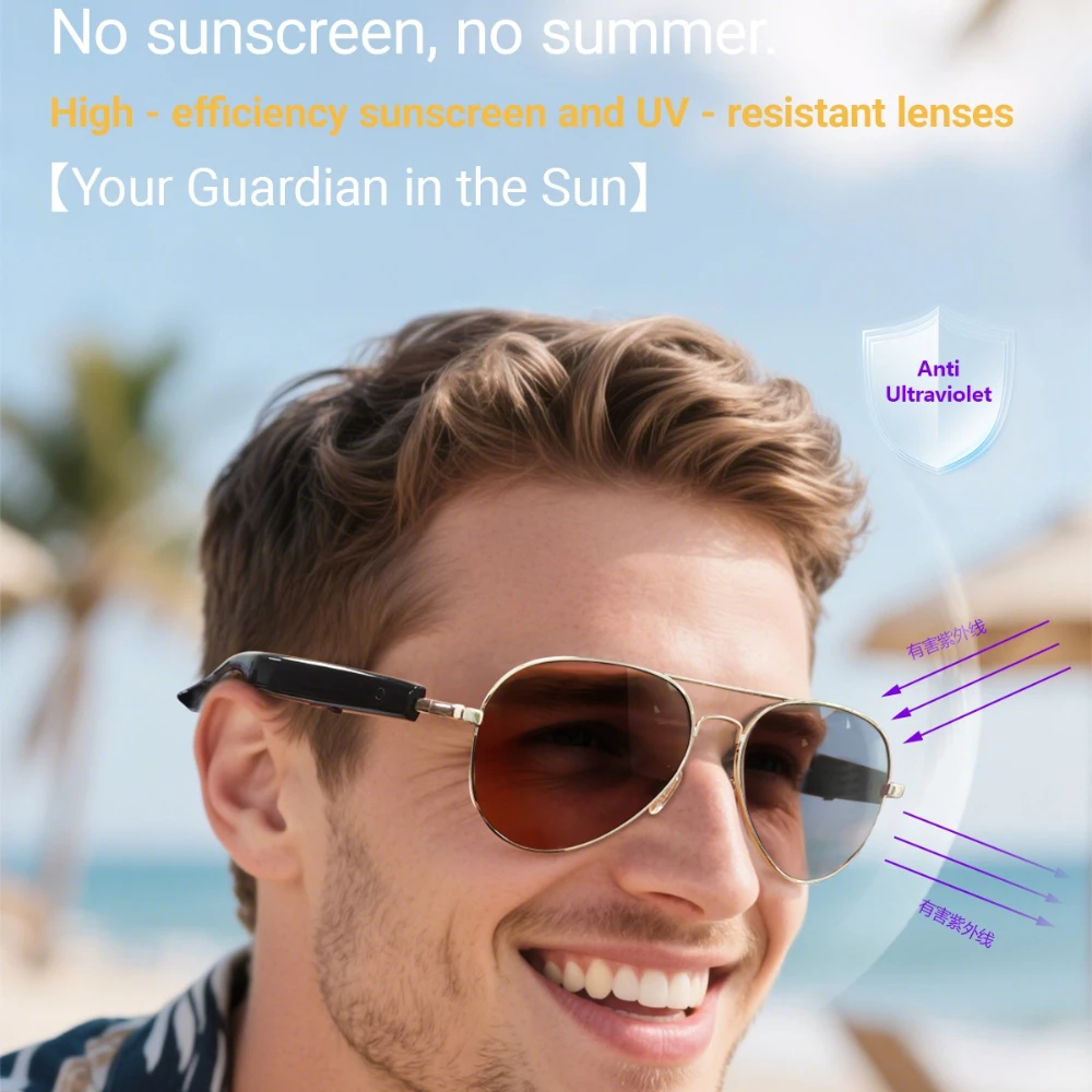 F18 sports spectacles of AI Intelligent Translation Glasses Sunglasses Voice Remote Control Music Eyewear Waterproof Eyeglasses