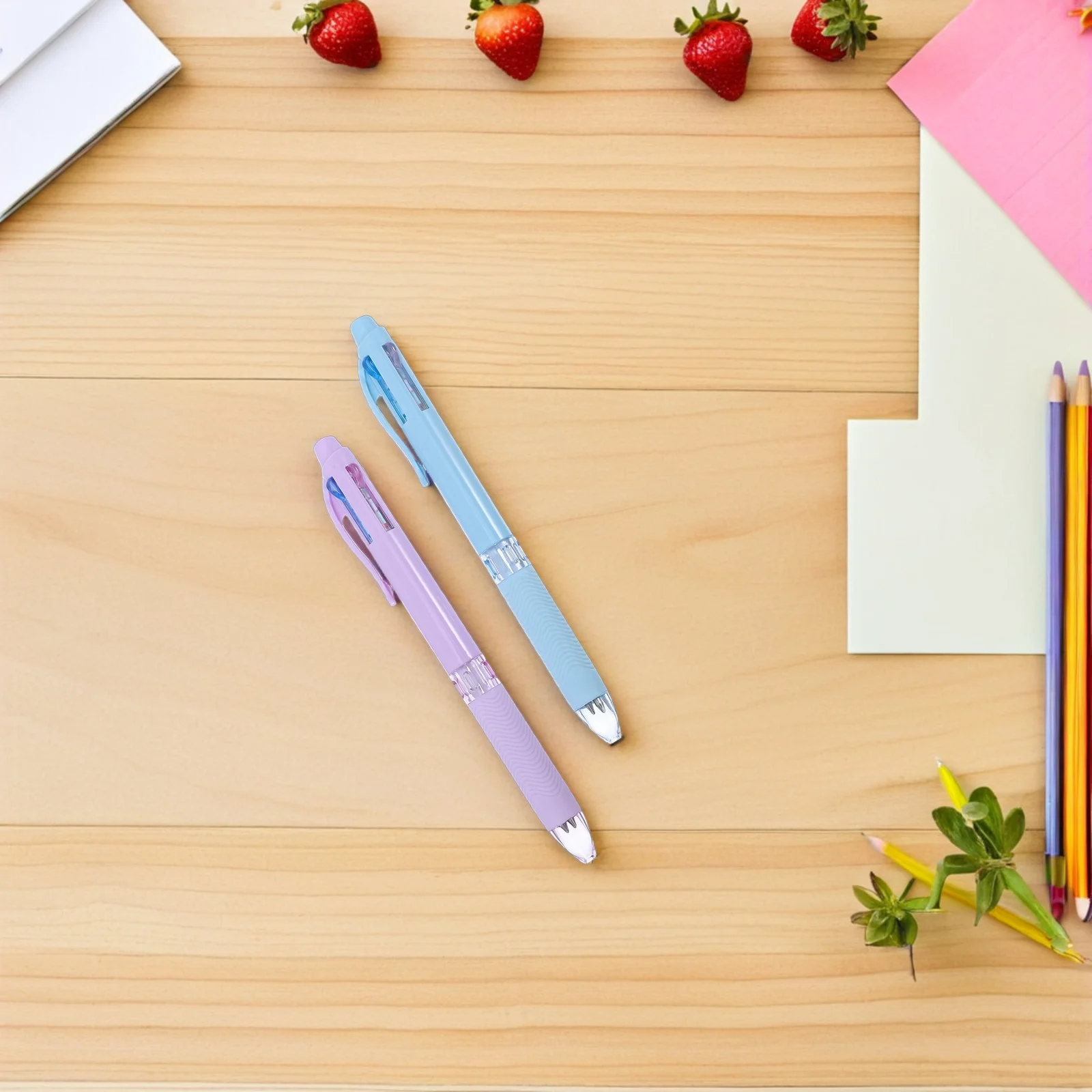 

Multicolor Ballpoint Pen Set Writing School Office Use 12 Assorted Colors Long Lasting Ink Smooth Grip