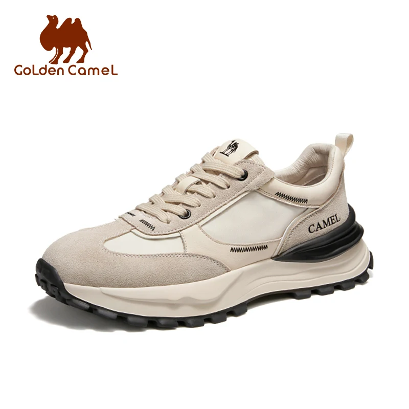 GOLDEN CAMEL Outdoor Casual Shoes Comfortable Breathable Sneakers Thick-soled Sports Running Forrest Shoes for Men 2023 Summer