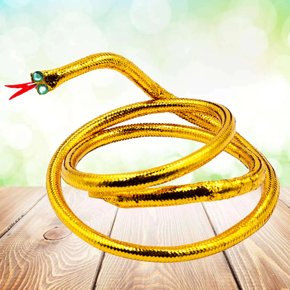 Golden Snake Egyptian Costume Headwear Eye-Catching Party Headband Masquerade Carnival Accessories for Dancing