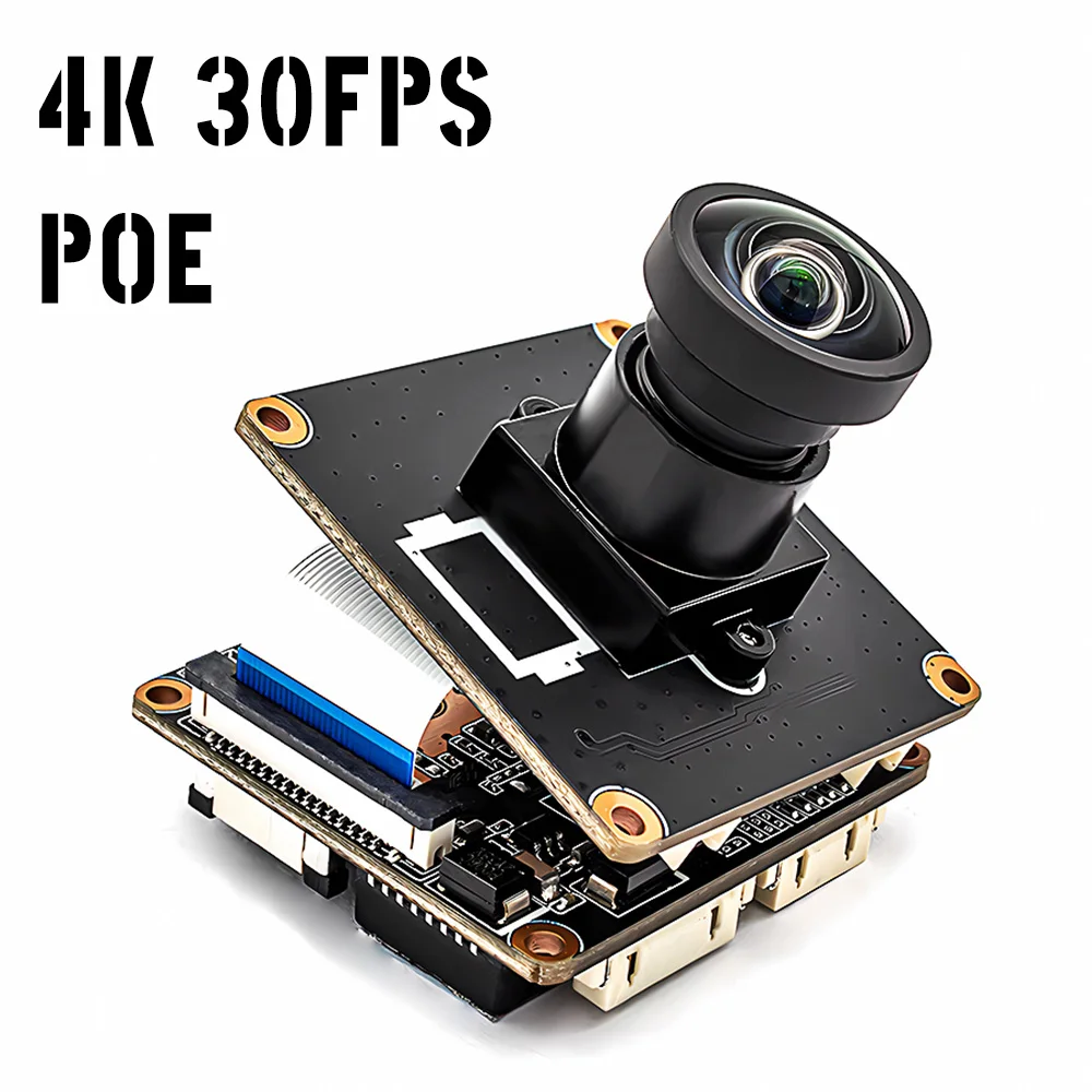 WGWK 4K 30FPS IP Camera Module 8Megapixel IMX415 Sensor Real Time Low-illumination No Distortion Lens RTSP P2P Onvif POE Webcam