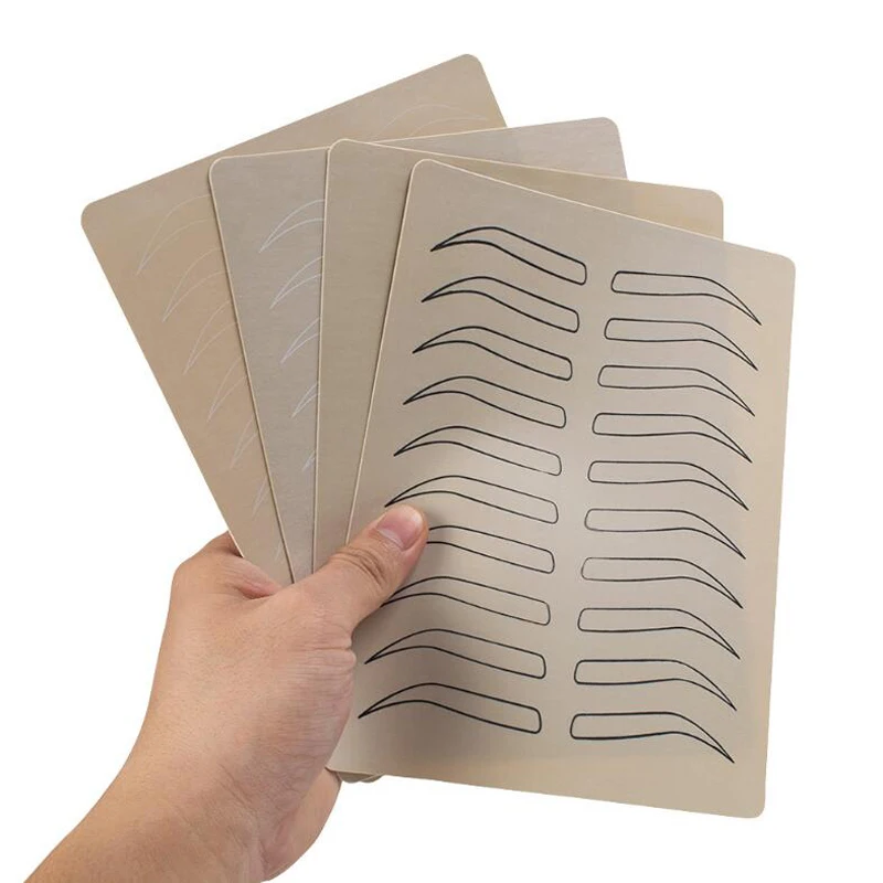 

Eyebrows Practice Skin Beginner Eyebrow Practice Template Makeup Teaching Silicone Stencil Permanent Practice Tools