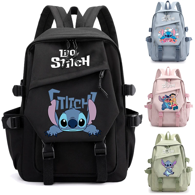 

Disney Lilo Stitch Backpack for Boy Girl Back to school Rucksack School Student Teenager Book Bags Women Kawaii Mochila Escolar