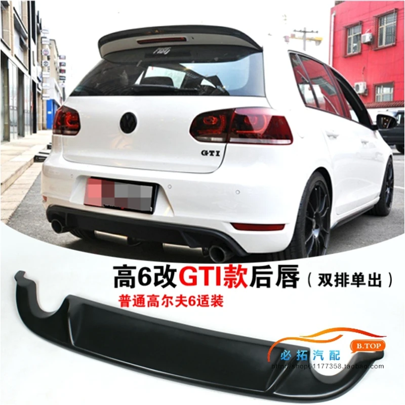 

ABS Rear Bumper Diffuser Lip For VW Golf VI MK6 GTI bumper 2010-2013