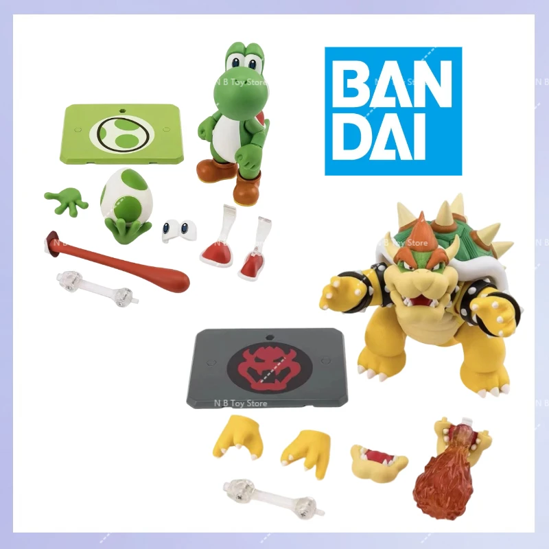 

En Stock, Figuras de Acción Bandai Sh Figuarts Shf de Bowser Yoshi Collection Toy