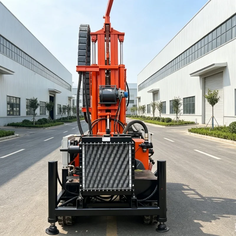 Customized Diesel Powered Water & Air Dual-Purpose Water Well Drilling Rig, Self-propelled Crawler Water Well Drilling Equipment