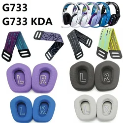 Suitable for Logitech G733 wrieless Headphones replacement high quality Universal G733 KDA Earmuffs Ear pillows headband tape