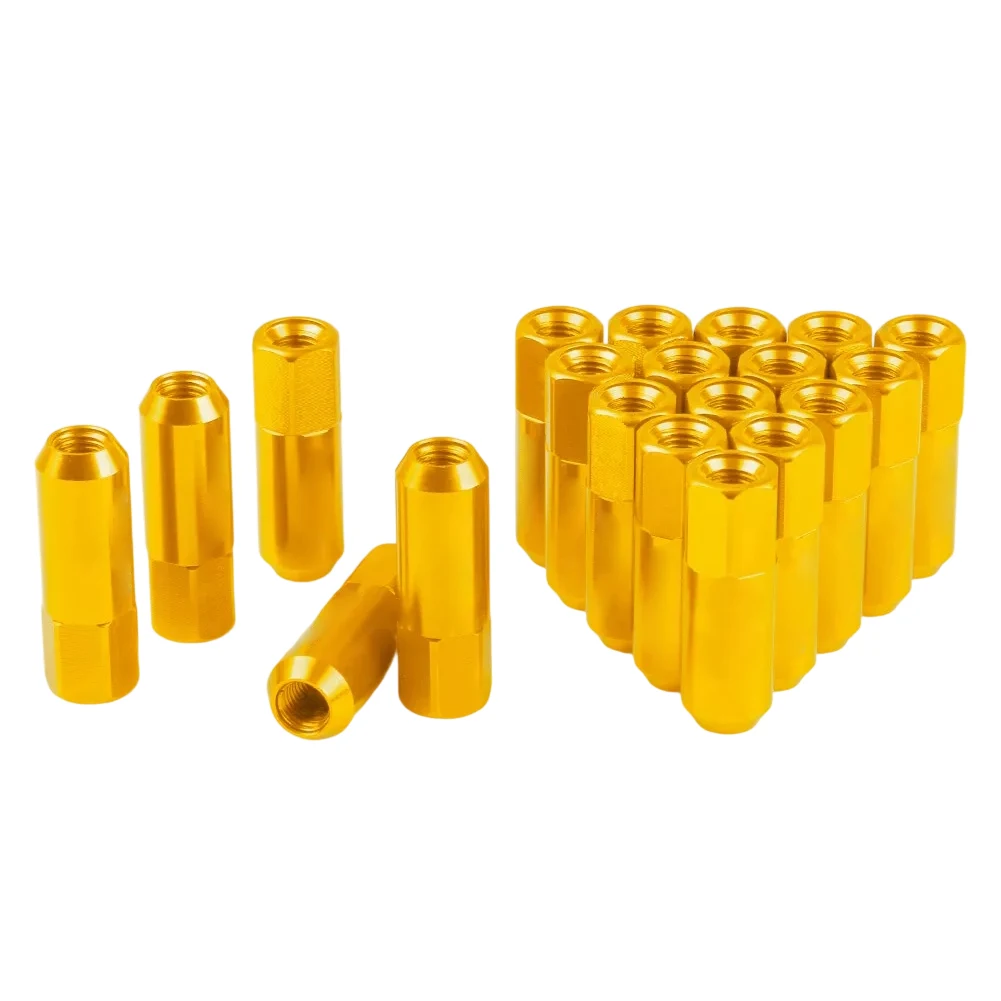 

20 шт. 60 мм винты для ступицы колес легкие гайки для шин из алюминиевого сплава для M14X1,5