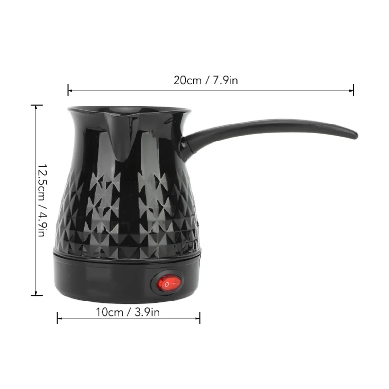 Even Heating Electric Coffee Maker 600ml Anti Scald Pot With Removable Handle For Kitchen Use