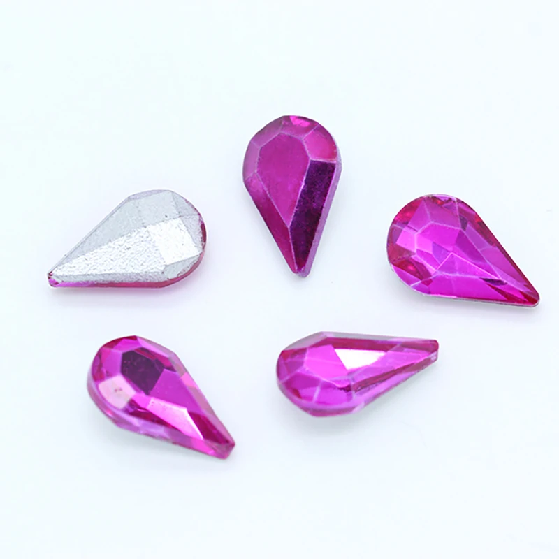 5-13mm All sizes 24-colors Crystal Water Drops Rhinestone Glass StonesPoint for Wedding Dress Jewelry Nail Arts DIY Decorations