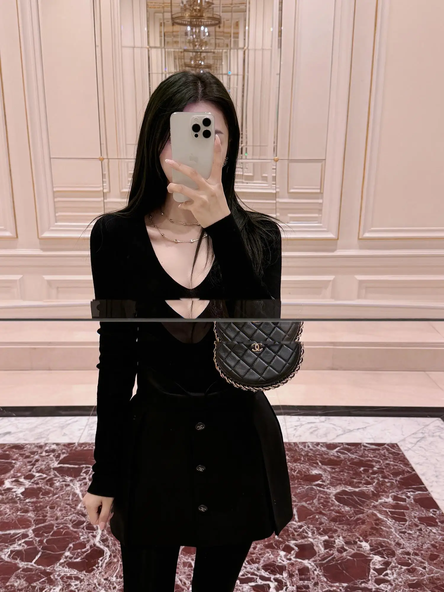 

Платье-юбка Rubbit Chic Autumn Winter "Monet Garden" с завышенной талией, 3D-лепестками и А-образным силуэтом, из хлопково-полиэстеровой смеси