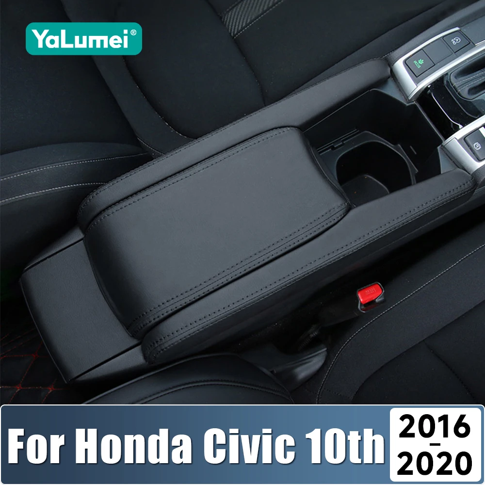 Auto Armlehne Box Hülse Abdeckung Pad Kissen Unterstützung Box Armlehne Top Matte Liner Für Honda Civic X 10th FC 2016 2017 2018 2019 2020