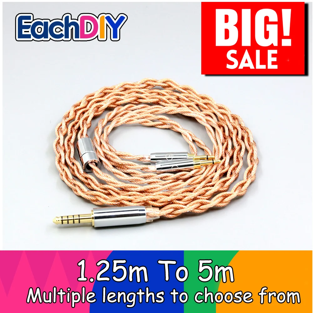 Graphene 7N OCC Shielding Coaxial Mixed Earphone Cable For Sivga Phoenix SV021 Oriole   PII  Apollo Aiva 2.5mm pin LN007783