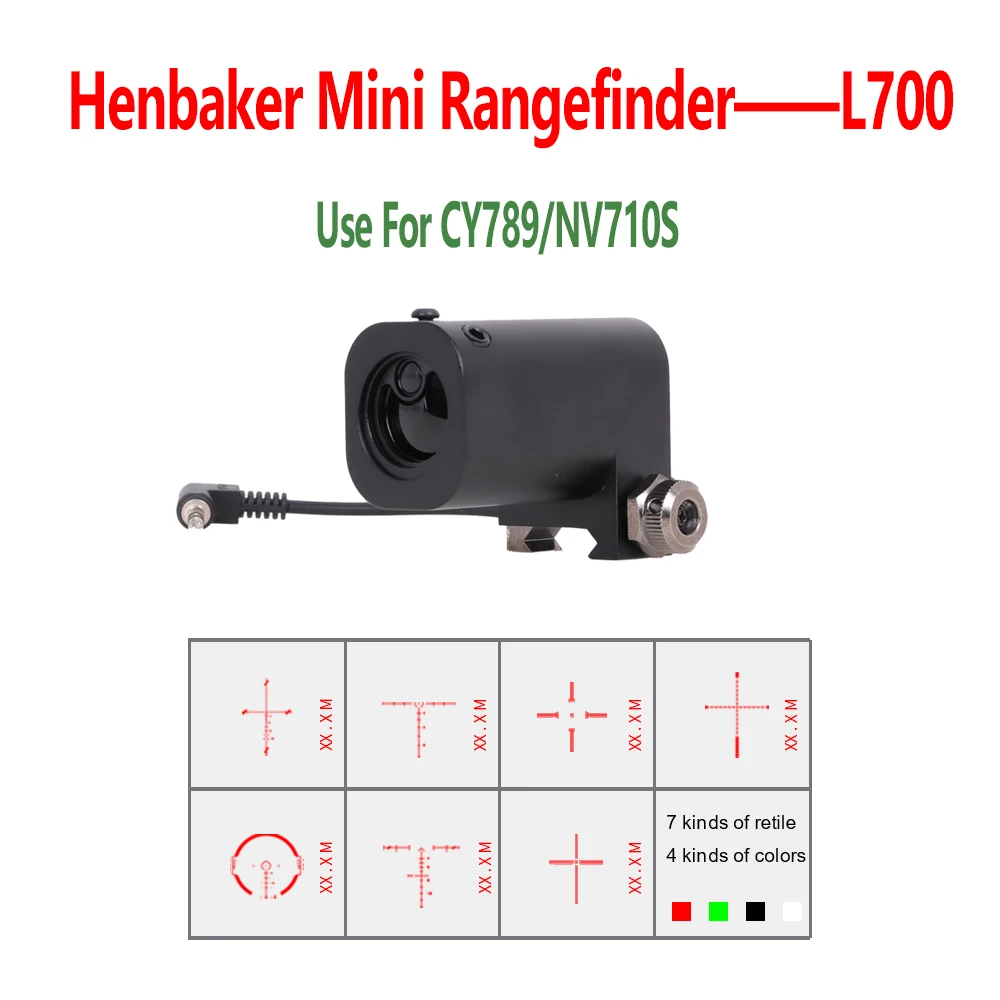 Henbaker Mini Rangefinder 3m-700m for CY789 CY810 NV710 Night Vision Scope Invisible 940nm Laser IR New Version Range finder