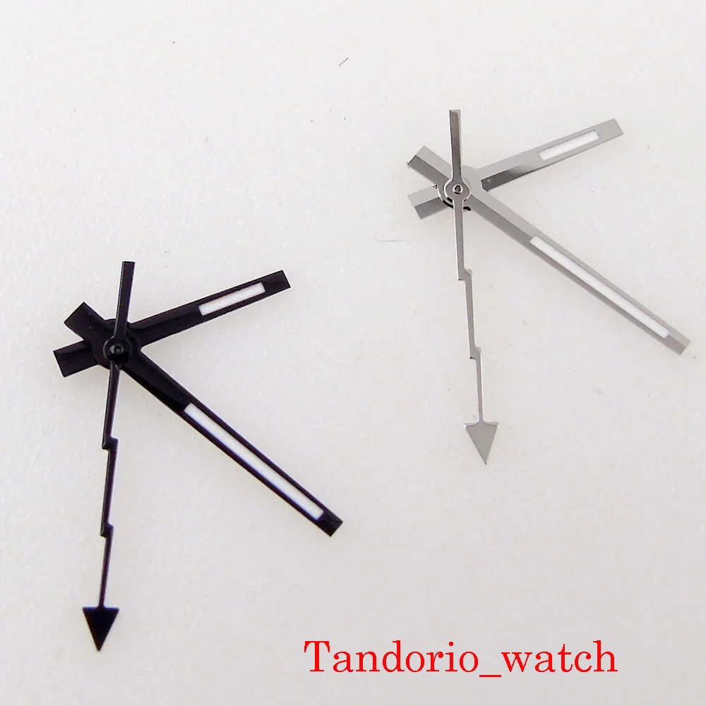 Silver Black Watch Hand Flash Needles it NH35A NH36A MIYOTA 8215 821A 8205 ETA 2836 Mingzhu 2813 Movement