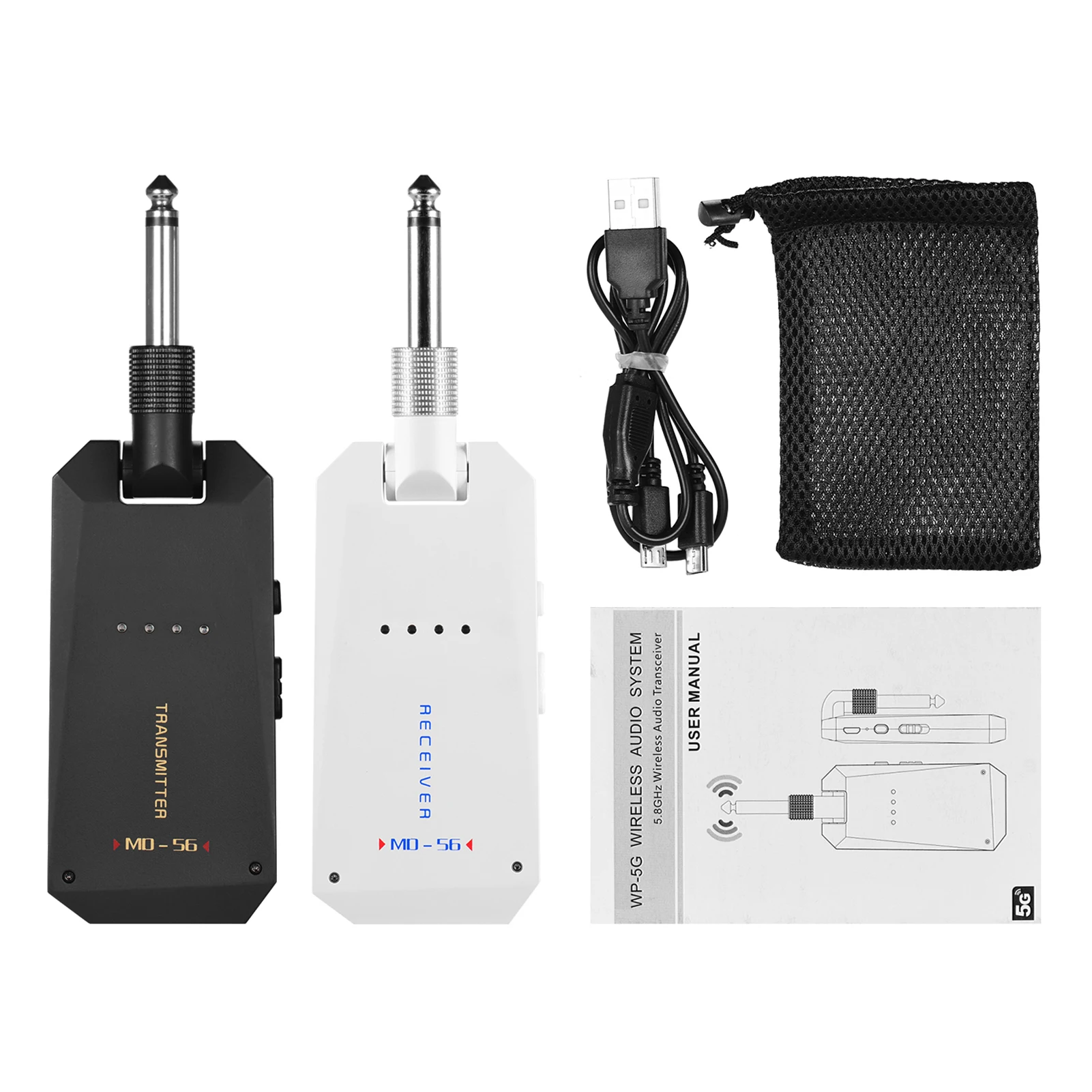 

Беспроводная гитарная система 5,8G, перезаряжаемый аудиопередатчик и приемник, диапазон ISM для электрических бас-гитар, аксессуары для усилителей