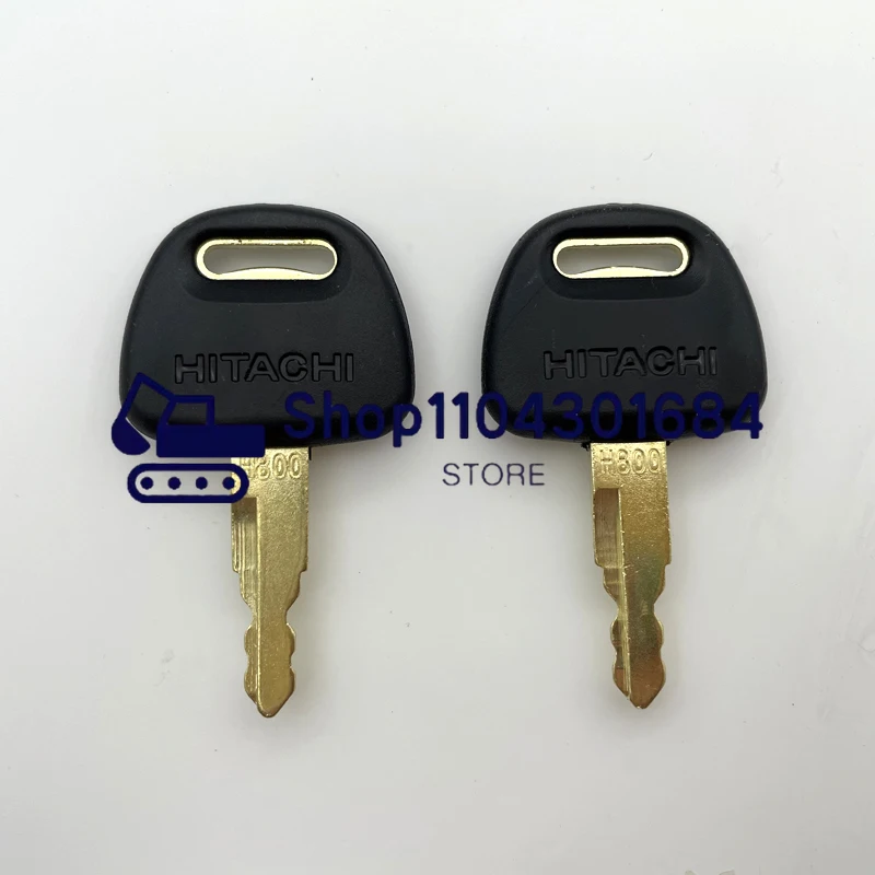 2 PCS H800  Excavator Ignition Key For Hitachi  ZAX ZAXIS Grab BU0028  Zax ex60 / 70 / 120 / 200 / 210   Door Lock