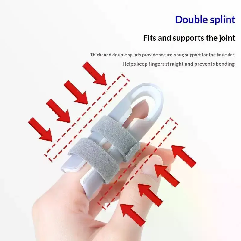 One Piece Finger Fixed Splint Fixed Support Device,Five Finger Fixed Splint Trainer,Finger Rest Plate Finger Sleeve