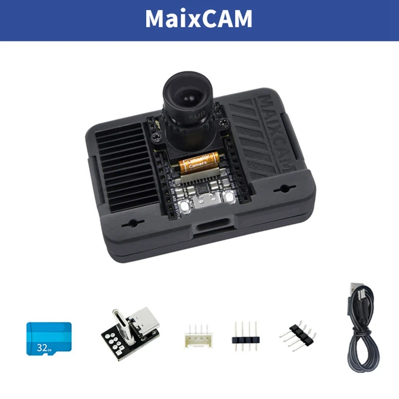 For Sipeed Maixcam Development Board RISC V AI Kit 32G WIFI6 4MP Cam 2.3Inch Touch Screen  Support 1 TOP NPU Python/C++