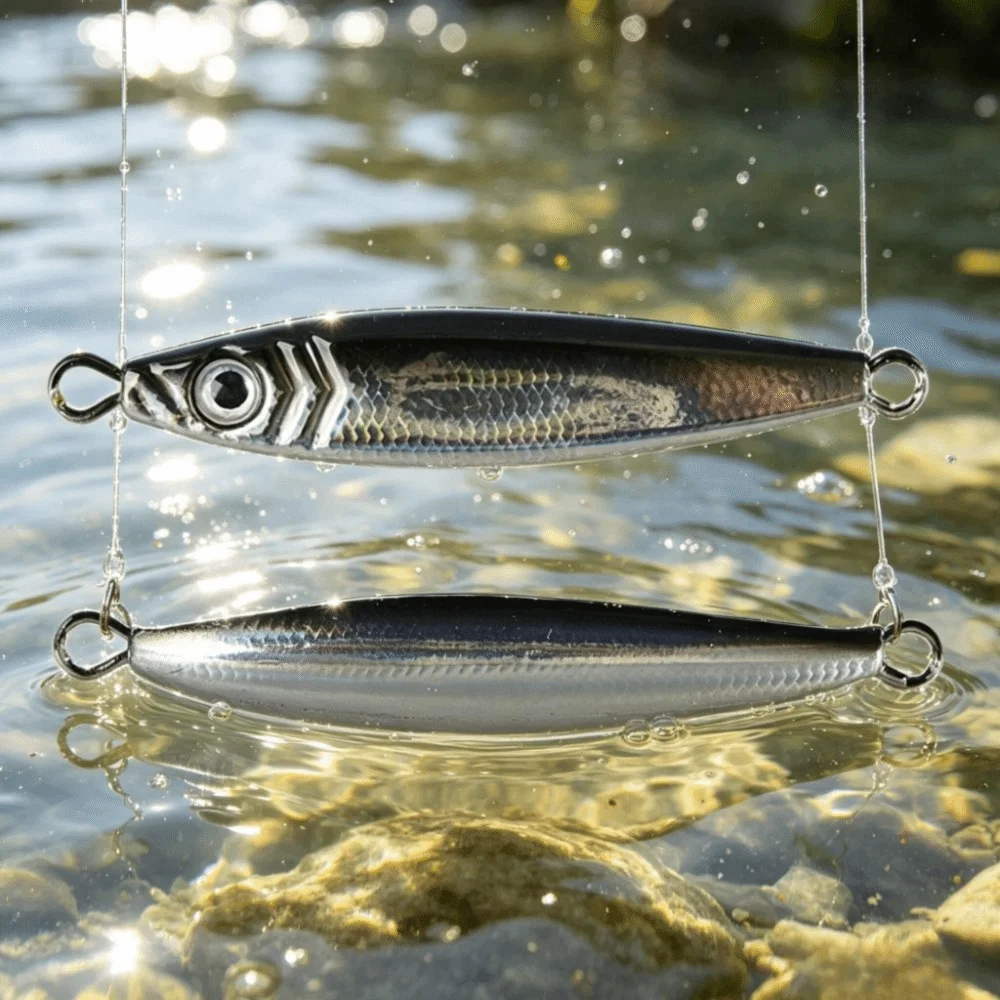 3pcs Swimbait Slow Fall Fishing Metal Jig Origin Hook 15g 20g 25g 30g 35g Metal Fishing Lure Metal Jigging Lures Sea Fishing